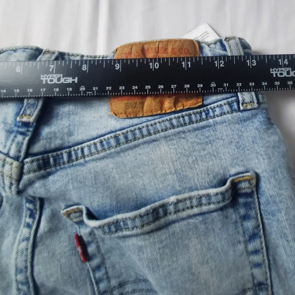 Levis Light Wash Paint Splatter Denim Jeans 512  Mens W29 L32